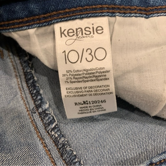 Kenzie 10/30 Boot Cut Frayed Hem Jeans - Picture 5 of 10